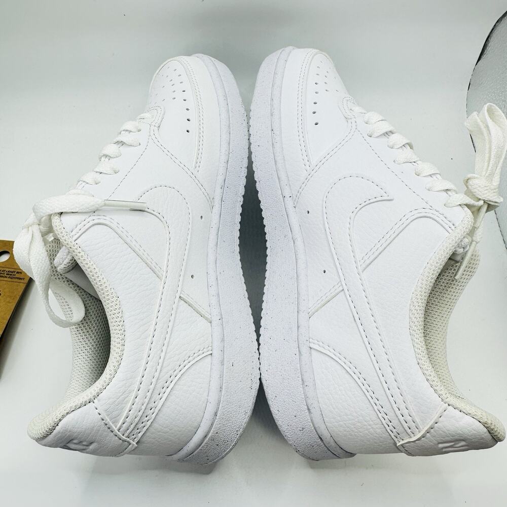 Nike Court Vision Low Women Triple White Casual Shoes (CD5434-100) | Size 6 - Picture 5 of 10